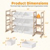 GITAWUSA Toy Storage Organizer, Kids Bookshelf with 6 Shelves, 9
