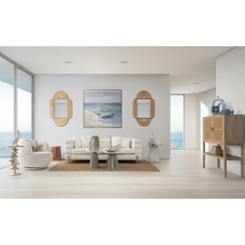 Sagebrook Home Novelty Ceramic Decorative Objects Shell Home Furnishings Decorative Home Decor Accessory Accents, Interior Decoration Accessories, 7" H, White