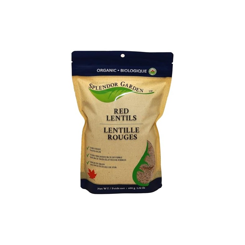 Organic Red Lentils - 600g