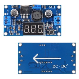 AOICRIE 2pcs LM2596S LM2596 DC-DC Buck Converter Adjustable Step-Down Voltage Regulator Power Module 36V 24V 12V to 5V 2A Voltage Stabilizer with LED Display