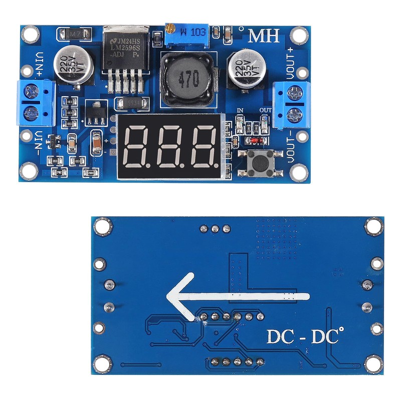 AOICRIE 2pcs LM2596S LM2596 DC-DC Buck Converter Adjustable Step-Down Voltage