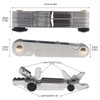 OriGlam Screw Thread Pitch Cutting Gauge Tool, Stainless Steel Metric