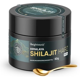 Shilajit Resin 50 g - 800 mg Himalaya Shilajit Original Resin with Ashwagandha, Turmeric - Energy through Fulvic Acid (88%), Humic Acid & 85 Trace Elements - Alternative to Shilajit Capsules
