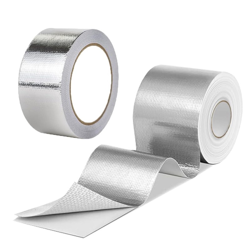 2 Rolls High-Temp Heat Shield Tape Reflective Adhesive Backed Roll