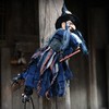 Blue Hanging Horror Witch Decorative Voice Control Hanging Prop Decoration
