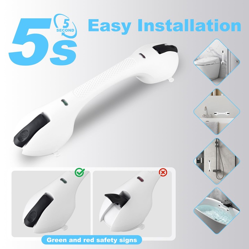 Daren Medical Suction Grab Bars for Bathtubs and Showers, Heavy