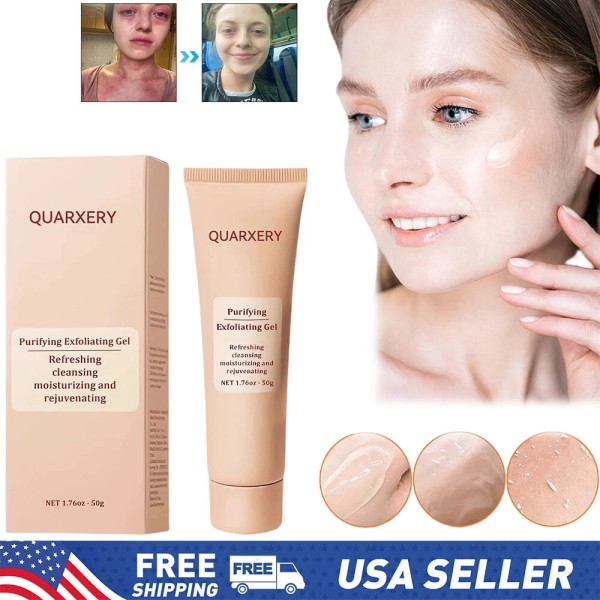 Unbranded Purifying Exfoliating Gel, Quarxery Purifying Cream for Face &