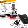Interruptor de palanca impermeable de 12 V CC 30 A,