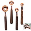 iwobi 4 Pcs Copper Measuring Spoons,Cooking Measuring Spoons Set with
