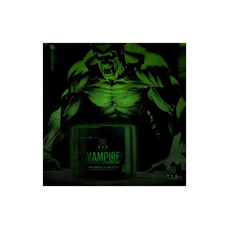 L-glutamina Mad Labz 350g 70 Servicios 100 Pura