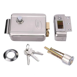 AMOCAM Electric Electronic Door Lock for Video Intercom Door Phone Vidoe doorbell DC 12V Stainless Steel E-Lock Support Wooden Glass Metal Fireproof Door