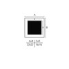 nielsen Aluminium Picture Frame Pixel, 22 x 22 cm, Matt