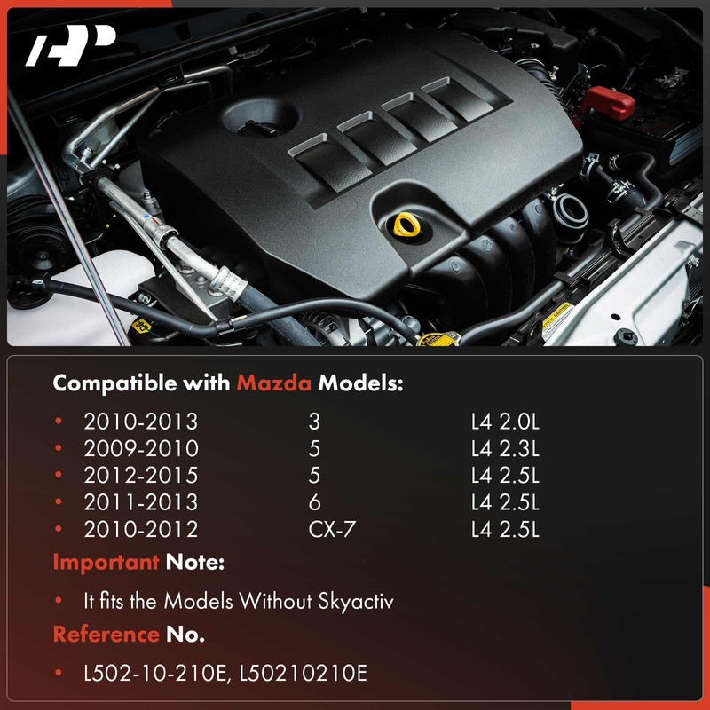 A-Premium Upgraded Aluminum Engine Valve Cover with Gasket and Oil