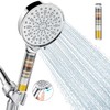 Cobbe Filtered Shower Head with Handheld, High Pressure 6 Spray