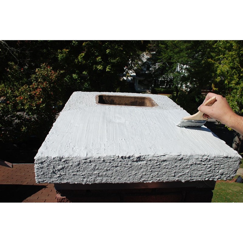 ChimneyRx 300014 Brushable Chimney Crown Repair – Elastomeric & Waterproof