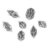 7pcs Hollow Metal Dice Set Retro Exquisite Polyhedral Dice Role