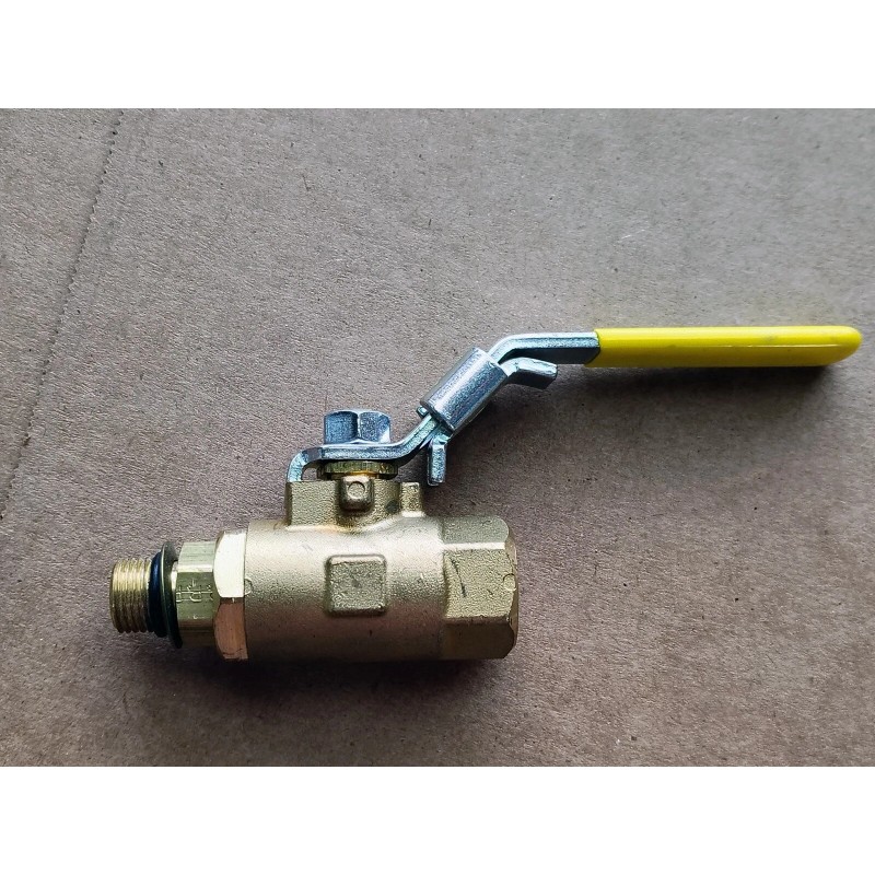 Parker 3/8" NPTF x 3/8" NPTM Brass Industrial Ball Valve