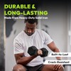 HANDBODE Hex Rubber Dumbbells - Enhanced Grip for Secure &