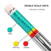2 Pack Tire Tread Depth Gauge Depth Measurement,Two-Sided Tire Tread