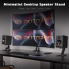 PUTORSEN Desk Speaker Stands,Desktop Speaker Stands for Most Small &