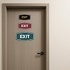 Fancy EXIT Sign (Black) - Large 1 Pack