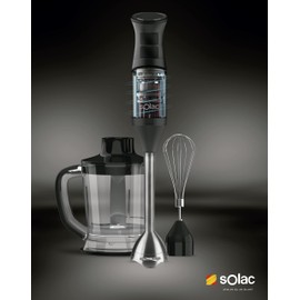 Solac Professional 1000W* Stainless Steel Hand Blender w/Accessories Kit,Standard,SJK-1172