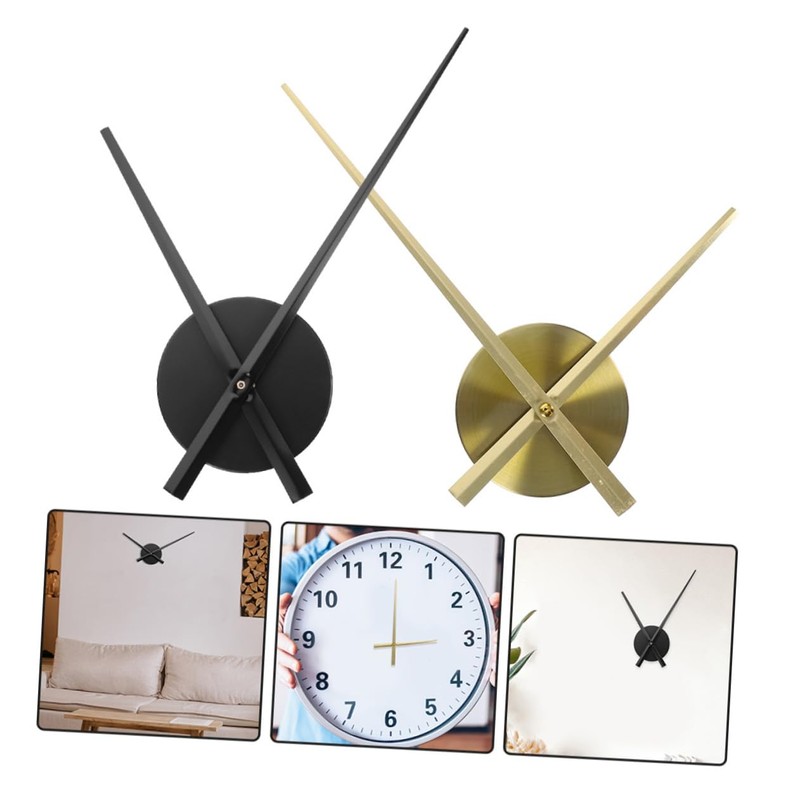 Levemolo Retro Style Metal Clock Kit Simple Elegant Bedroom Wall