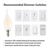 OPALRAY C35 4W(40W Incandescent Equivalent) LED Candelabra Bulb, Dimmable, Warm