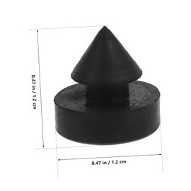 Alipis 20pcs Rubber Door Bumper Sound Dampening Door Stops for Metal Frames Easy Installation Impact Reduction for Elevators and More Wall Protector for Residential Commercial Use