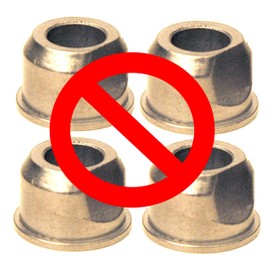 HD Switch (4 Pack) Front Wheel Bushing to Bearing Conversion Kit Replaces Snapper Simplicity 1713167SM, 1713167 - OEM Upgrade
