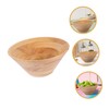 SHOWERORO Large Wooden Salad Bowl Mix Serve Cone Shape Kitchen