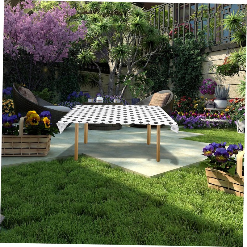 Abaodam 2pcs Soccer Tablecloths for Birthday Party Decoration Table Covers