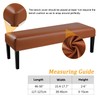 YISUN Leather Dining Room Bench Covers, Stretch Spandex Upholstered Bench