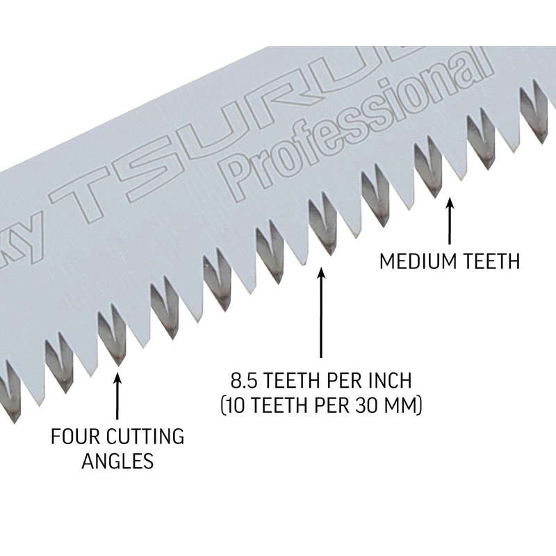 Silky Professional Series TSURUGI Straight Hand Saw 300mm Medium Teeth