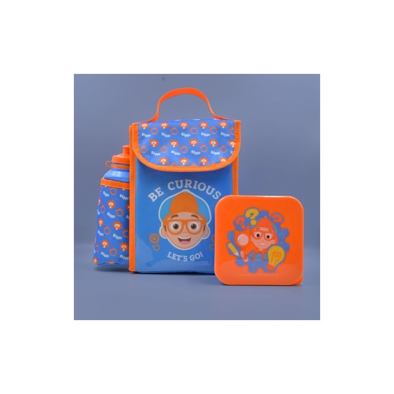 HOX 93534ARG Blippi Lunch Bag, Polyester, 1 Liter, Multicolour