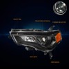 Compatible with Toyota 4Runner 14-20 Headlight Assembly,OE Style+Projector,Black Housing Amber