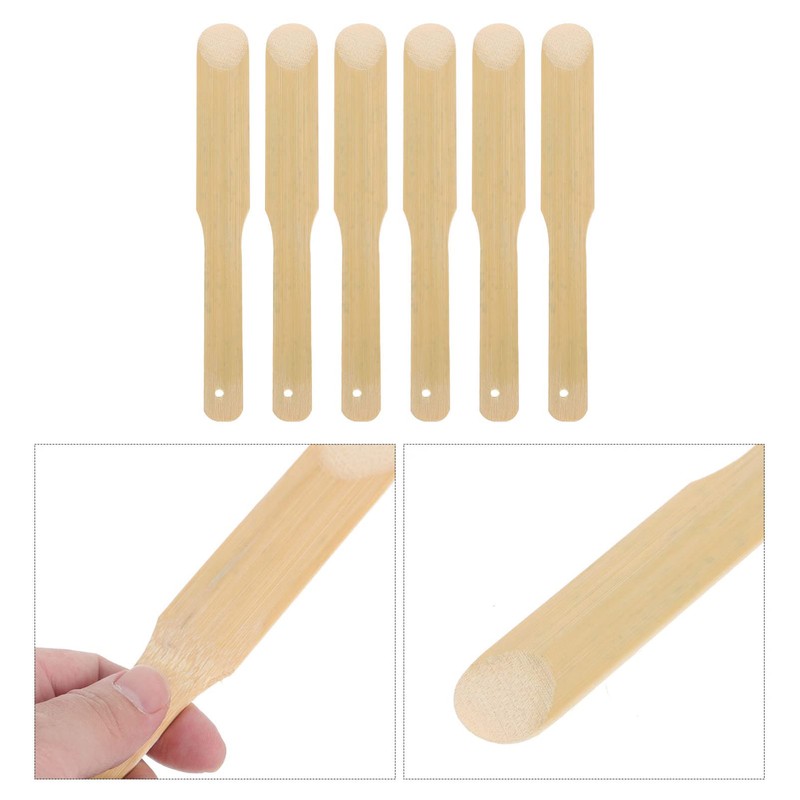 Kichvoe Butter Spreader Bamboo Dumpling Filling Spoon 6pcs Dumpling Making