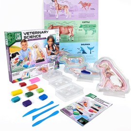 ArtSkills Epic Lab Vet Kit for Kids, Animal Anatomy Science Kit for Kids 8+ with Modeling Clay