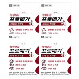 Chong Kun Dang Health Promega Omega3 Triple Enteric Coated Capsules 654mg x 60 Capsules 4 JJ Mall / 프로메가 오메가3 트리플 장용성 캡슐 654mg x 60캡슐 4개 JJ몰