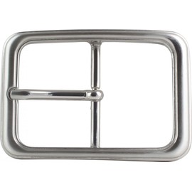 BELTINGER Belt Buckle Round 4.0 cm | Buckle Interchangeable Buckle Belt Buckle 40 mm Solid | Pin Buckle | Interchangeable Belt up to 4 cm, silver