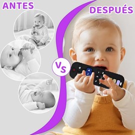 Mordedera para Bebe Juego de 3 PCS de 0 a 6 Meses, Silicona Libre de BPA, Aliviar el Dolor de Denticion,con Correas Anticaída, Juguetes de Dentición(Control Remoto, Teléfono y Mando de Videojuegos)