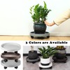 3 Pack Plant Caddy with Wheels Rolling Plant Stand with