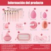 Set de Brochas de Maquillaje, 51 Piezas con Cerdas Sintéticas