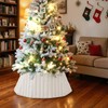 Lanpn 30 Inch Christmas Tree Collar, Plush Tree Collar Tree