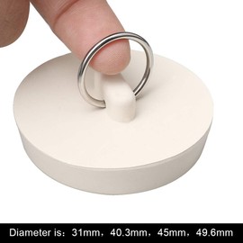 nuoshen 4 Pcs Bath Plugs,Sink Plug Rubber Drain Stopper Kitchen Sink Plug with Hanging Ring for Bathtub,Bathroom (4 Sizes)
