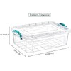 Best House | Plastic Storage Box with Clips & Lid