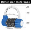 HOJLKLD Gym Locker Lock 5 Letter Word Lock Safety Padlock