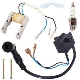 QAZAKY CDI - Bujía de bobina magnética de encendido para bicicleta motorizada de 49 cc, 50 cc, 60 cc, 66 cc, 70 cc, 80 cc, 2 tiempos