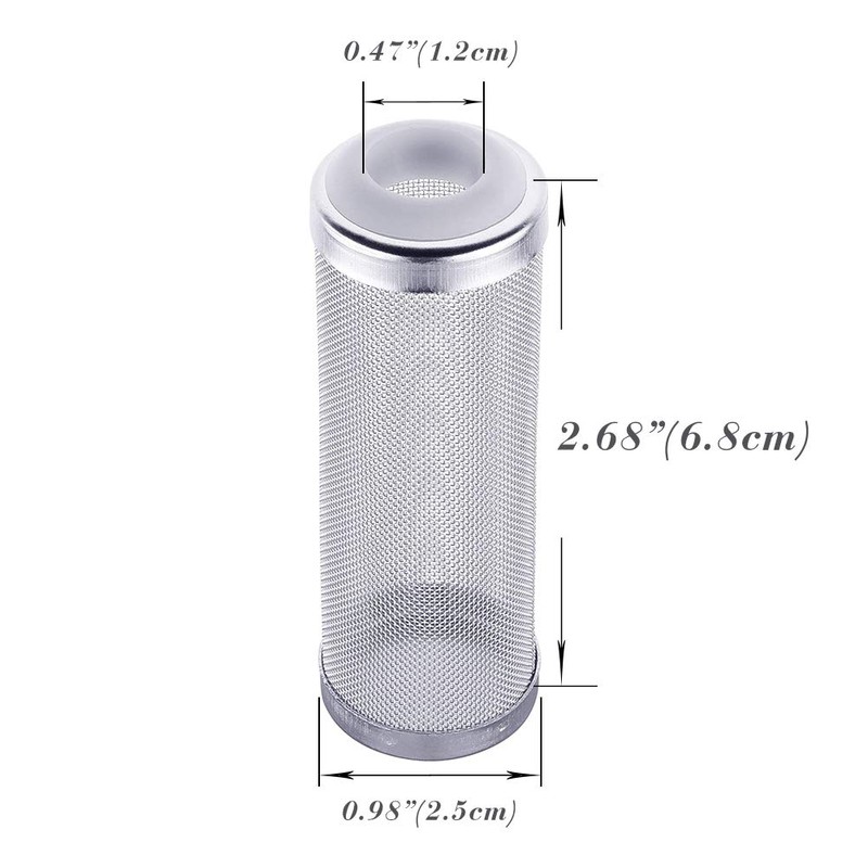 Quickun Stainless Steel Aquarium Flow Fish Filter Guard Net Shrimp