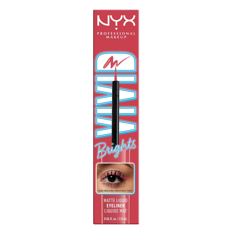NYX PROFESSIONAL MAKEUP Vivid Brights Liquid Liner, Smear-Resistant Eyeliner with